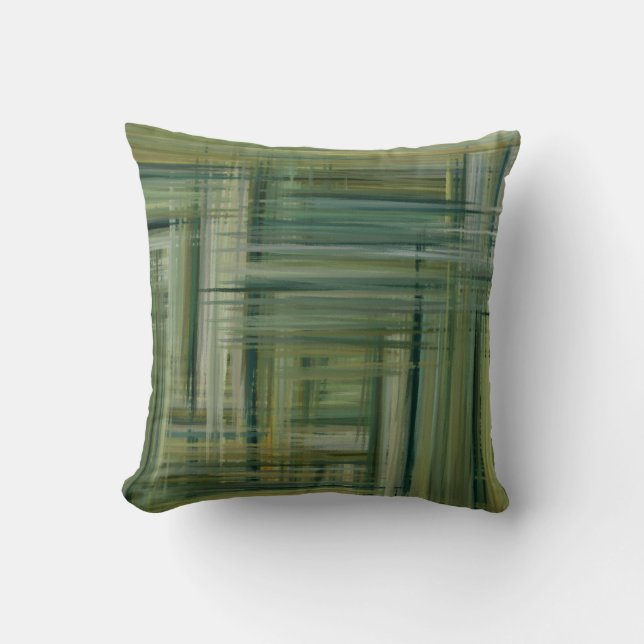 Almofada Pintura Abstrato verde 2 (Frente)