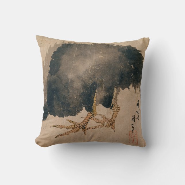 Almofada pintura artística de Katsushika Hokusai (Frente)
