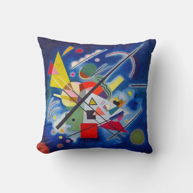 Almofada Pintura azul | Wassily Kandinsky | (Frente)