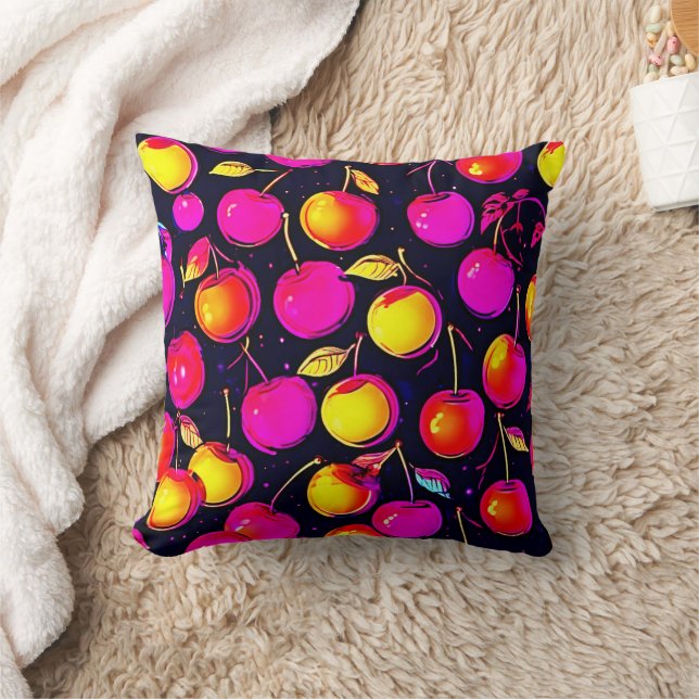 Almofada Pintura Colorida de Cães Surfando (Cobertor)