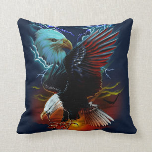Almofada Pintura da Águia Nativa Americana