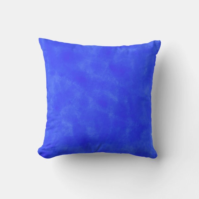 Almofada Pintura de Aquarela Azul (Frente)