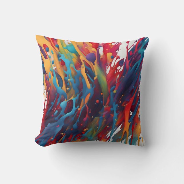 Almofada Pintura de arte abstrata (Frente)