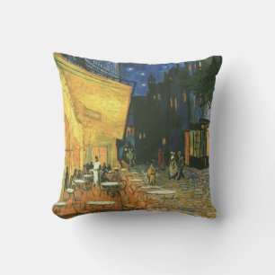 Almofada Pintura de Café Noturno por van Gogh Travesseiro