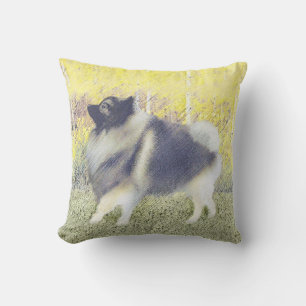 Almofada Pintura de Keeshond Aspen - Arte de Cachorro Origi