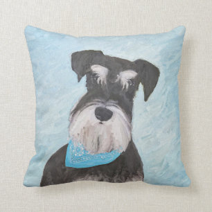 Almofada Pintura de Schnauzer (Miniatura) - Cachorro Origin