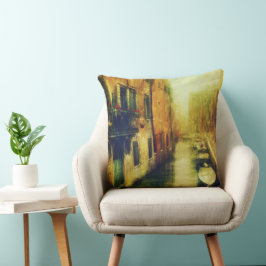 Almofada Pintura do Canal de Veneza