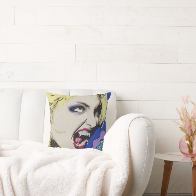 Almofada Pintura do "Duro de Beijo" numa (Sofá)