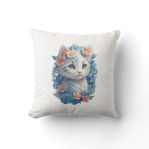 Pintura em Aquarela de Gato Gato Gato Giro com Abe