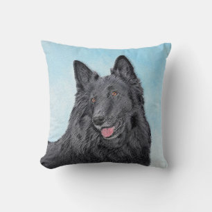 Almofada Pintura em Sheepdog Belga - Arte em Cachorro Origi