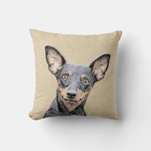 Almofada Pintura Miniatura Pinscher Pintura Cachorra Origin