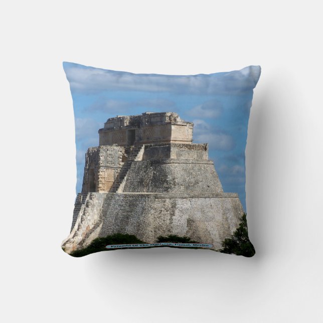 Almofada Pirâmide Do Mágico, Uxmal, México (Frente)