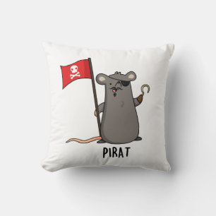 Almofada Pirat Funny Pirate Rat Pun
