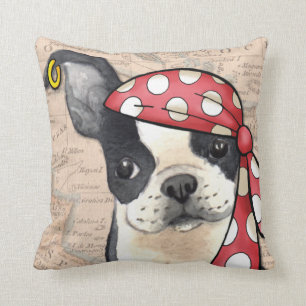 Almofada Pirata de Boston Terrier