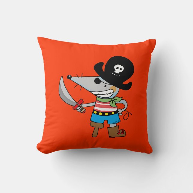 Almofada pirata dos desenhos animados (Frente)