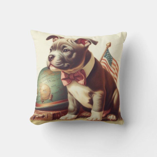Almofada Pit Bull Terrier Painting (Frente)