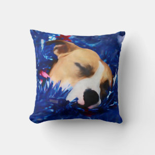 Almofada Pitbull americano Terrier do cão patriótico dos