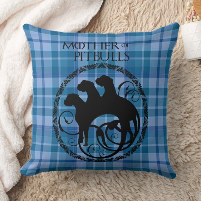 Almofada Pitbulls na Xadrez (Cobertor)