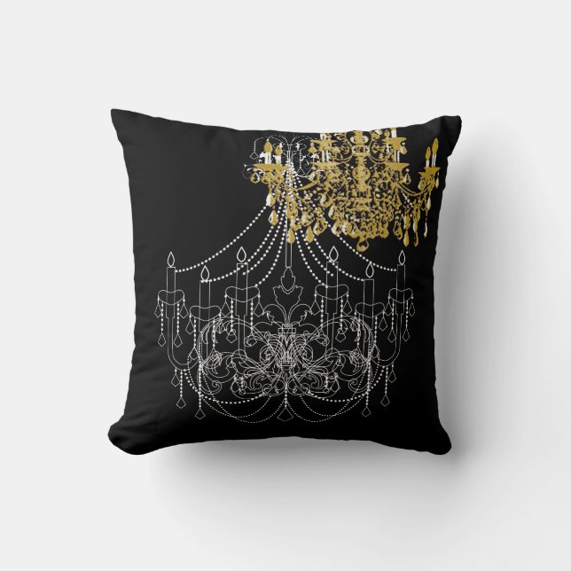 Almofada PixDezines Chandeliers/cor DIY (Frente)