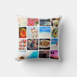 Almofada PixDezines DIY Instagram Collage Fotos, cor DIY
