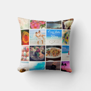 Almofada PixDezines DIY Instagram Collage Fotos, cor DIY