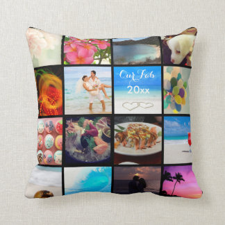 Almofada PixDezines DIY Instagram Collage Fotos, cor DIY