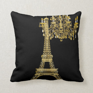 Almofada PixDezines eiffel torre/faux gold/DIY color
