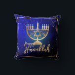 Almofada PixDezines Happy Hanukkah|Temple Menorah<br><div class="desc">PixDezines Happy Hanukkah|Temple Menorah com fundo removível. Copyright © 2008-2018 PixDezines.com™ e PixDezines™ em Zazzle.com. Todos os direitos reservados.</div>