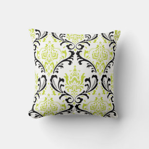 Almofada PixDezines Rossi Damask/Green/Black