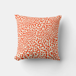 Almofada PixDezines tingem cores de fundo/leopardo neon