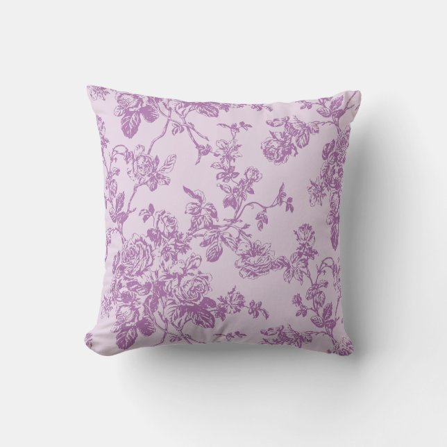 Almofada PixDezines toile/rosas/vetor/fundo de diy (Frente)
