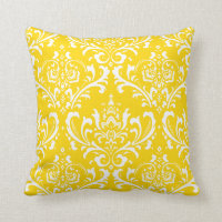 PixDezines White Rossi Damask/Yellow/DIY color