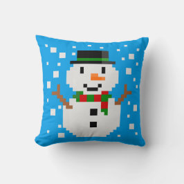 Almofada Pixel Art BONECo de NEVE