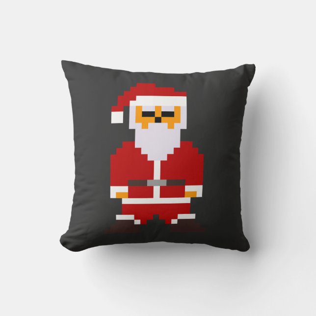 Almofada Pixel Pose Papai Noel (Frente)