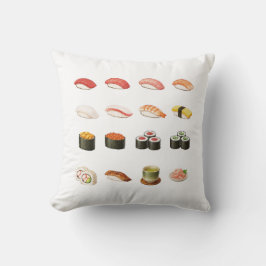 Almofada Pixel Sushi Cushion - Scan QR Code for Sushi game