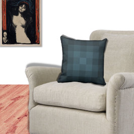 Almofada Pixelado Em Sombras De Travesseiro decorativo Azul