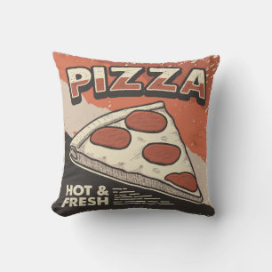 Almofada Pizza Quente de Vintagem Clássica Da Caverna De Re