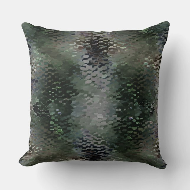 Almofada Placas de escamas com palha flutuando sobre fundo  (Frente)