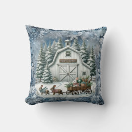 Almofada Placas de papel de paisagem de natais vintages exc