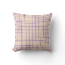 Plaid Clássico Roxo Creme Padrão Retro