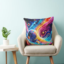 PLANETA ELEGANTE COLORIDA NO ESPAÇO EXTERIOR