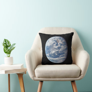 Almofada Planeta Terra Tirada Pela Tripulação Apollo 11.