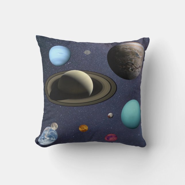 Almofada Planetas do sistema solar (Frente)