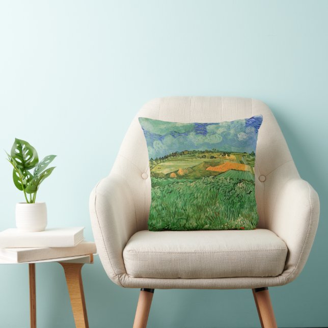 Almofada Planície perto de Auvers de Vincent van Gogh (Cadeira)