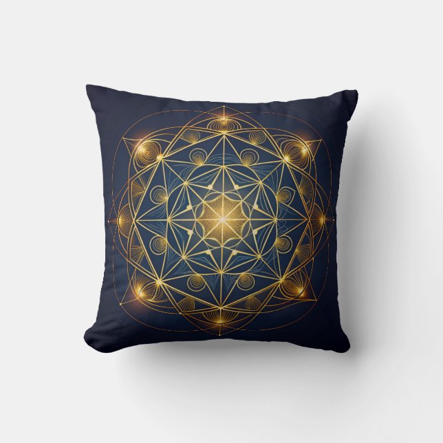 Almofada Plano Cósmico Dourado (Frente)