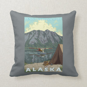 Almofada Plano de Bush & pesca - parque nacional de Denali,
