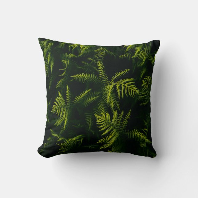 ALMOFADA PLANTA DE FOLHAS VERDE E AMARELO (Frente)