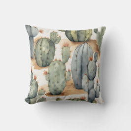 Almofada Planta Lover's Paradise Cactus Watercolor