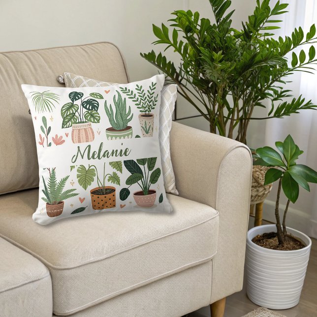 Almofada Plantas De Vidraça Botânica (Criador carregado)