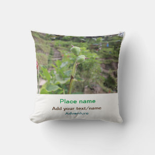 Almofada Plantas naturais fotografia água de praia viagem